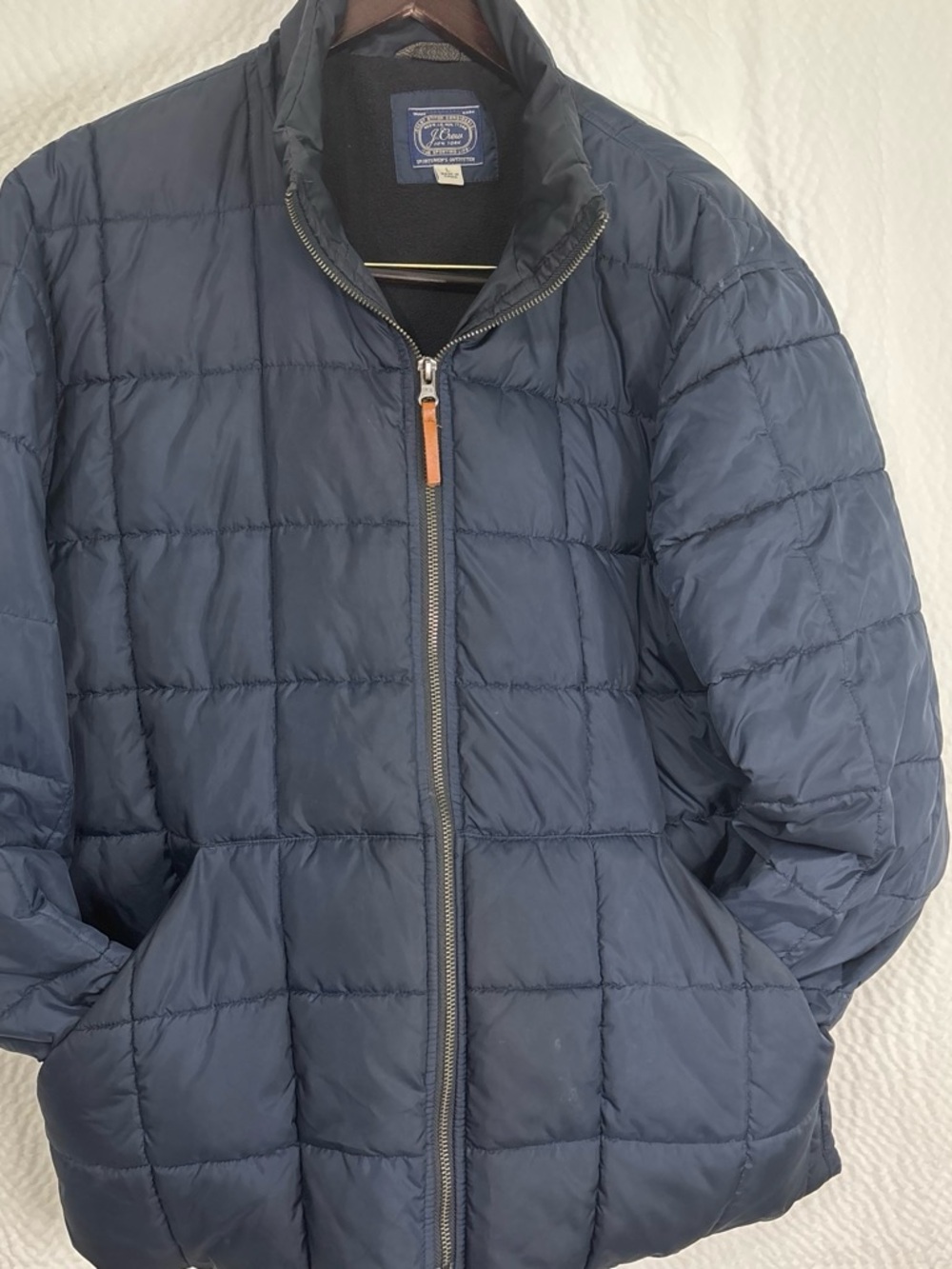 L.L. Bean Men's Quilted Navy Puffer Jacket